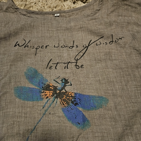 Whisper words of wisdom crepe style top - Picture 13 of 13